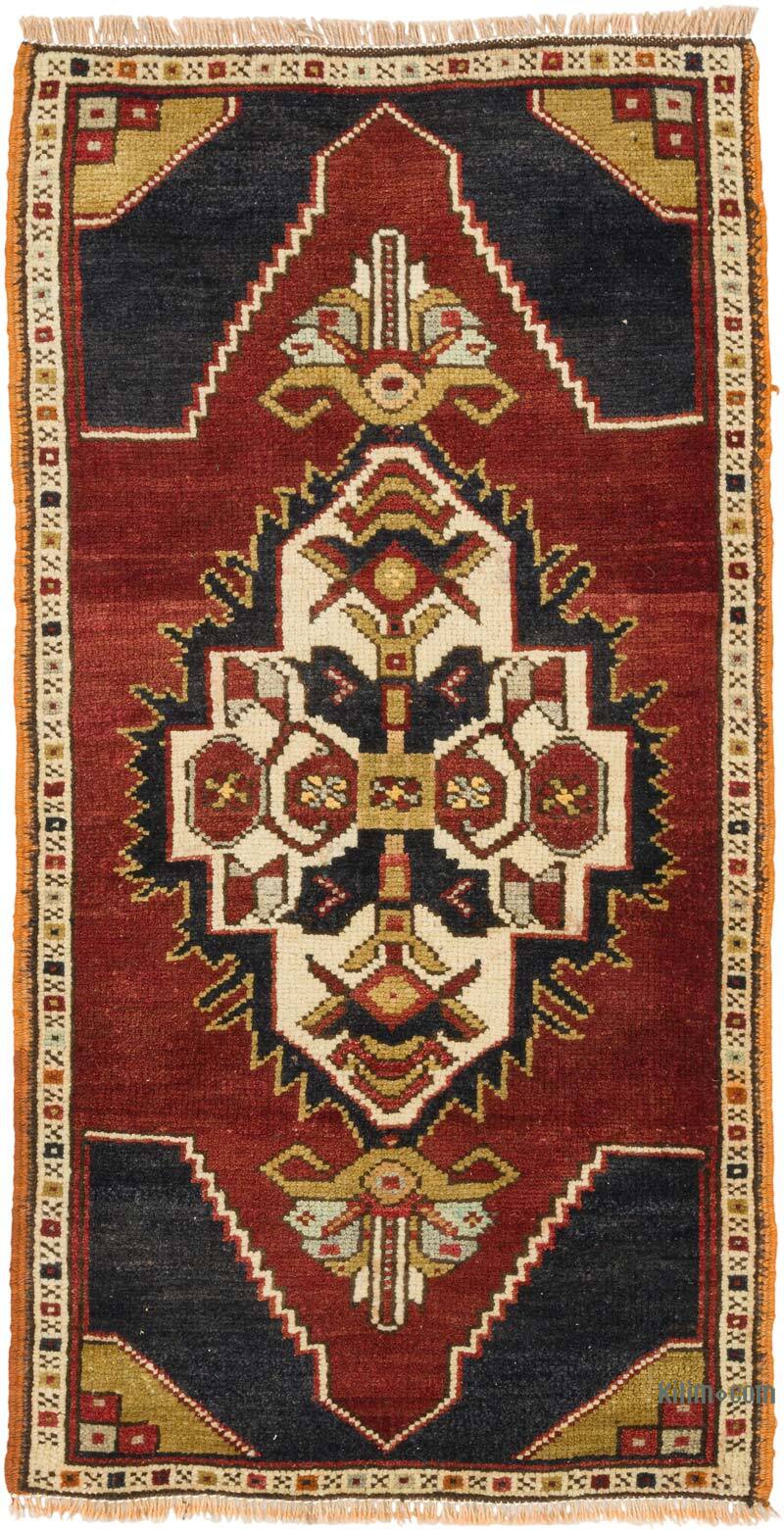 Alfombra Vintage Turca Anudada a Mano - 52 cm x 102 cm - K0079605