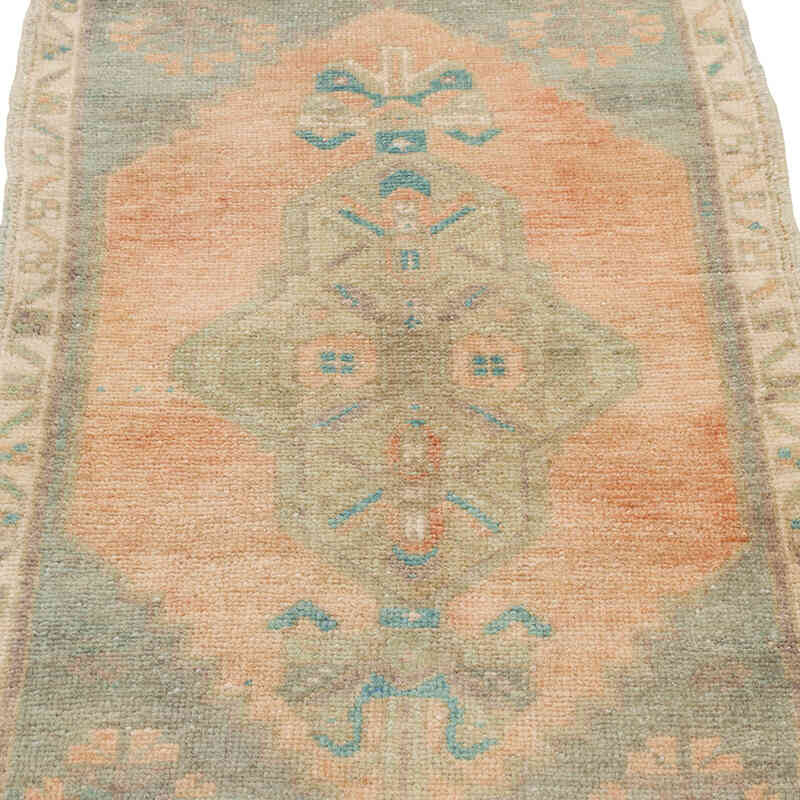 Alfombra Vintage Turca Anudada a Mano - 55 cm x 108 cm - K0079606