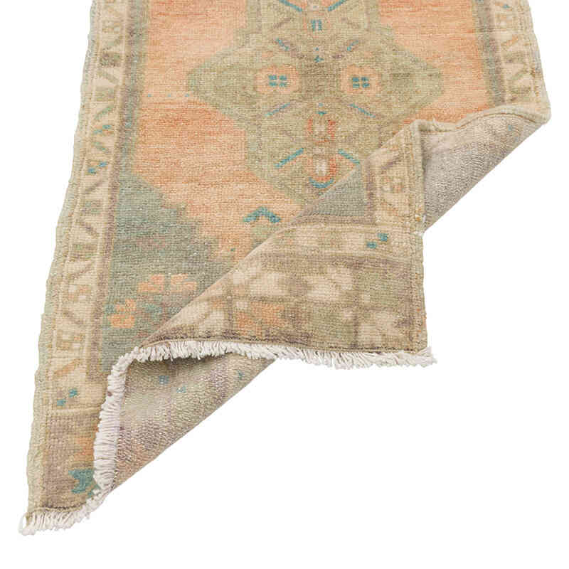 Alfombra Vintage Turca Anudada a Mano - 55 cm x 108 cm - K0079606