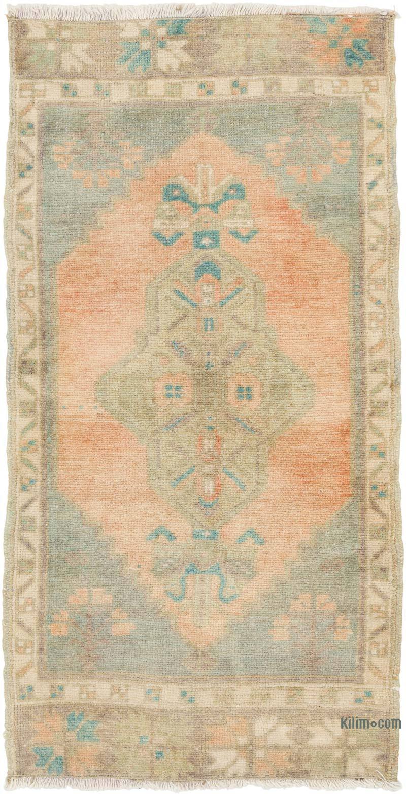 Alfombra Vintage Turca Anudada a Mano - 55 cm x 108 cm - K0079606