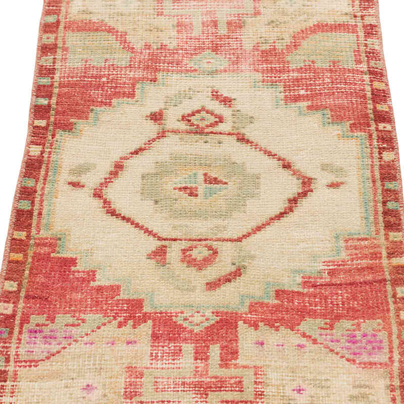 Alfombra Vintage Turca Anudada a Mano - 46 cm x 89 cm - K0079607