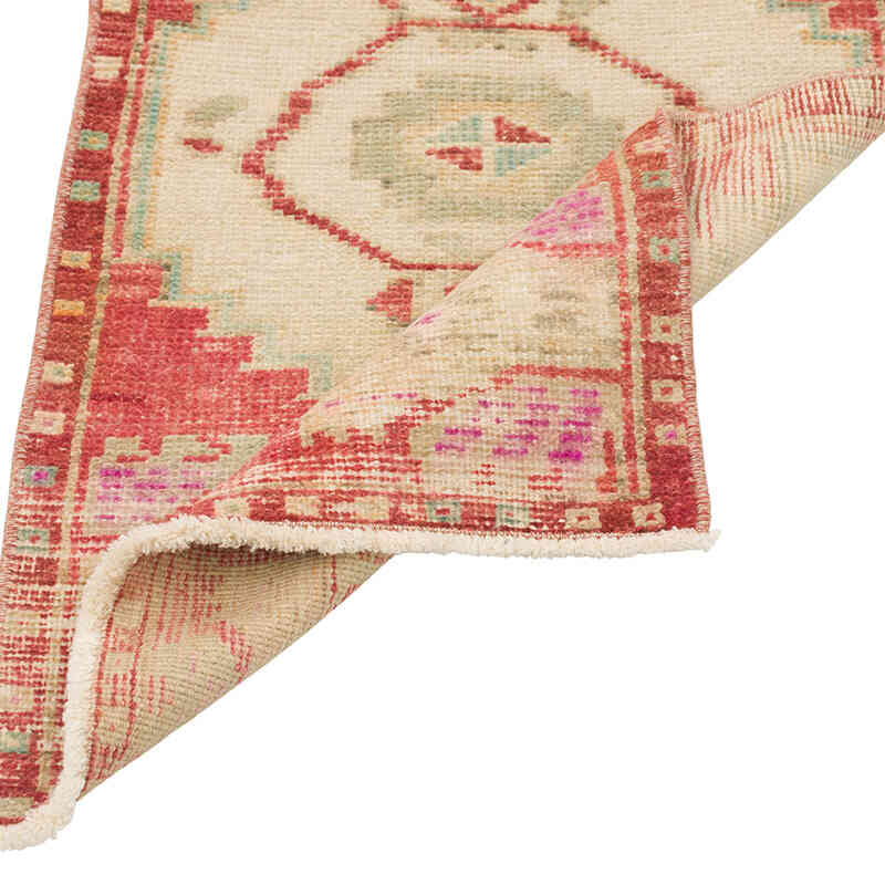 Alfombra Vintage Turca Anudada a Mano - 46 cm x 89 cm - K0079607