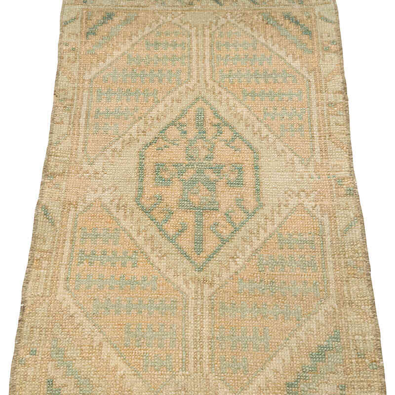 Alfombra Vintage Turca Anudada a Mano - 43 cm x 94 cm - K0079609