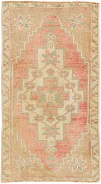 El Dokuma Vintage Halı - 42 cm x 77 cm