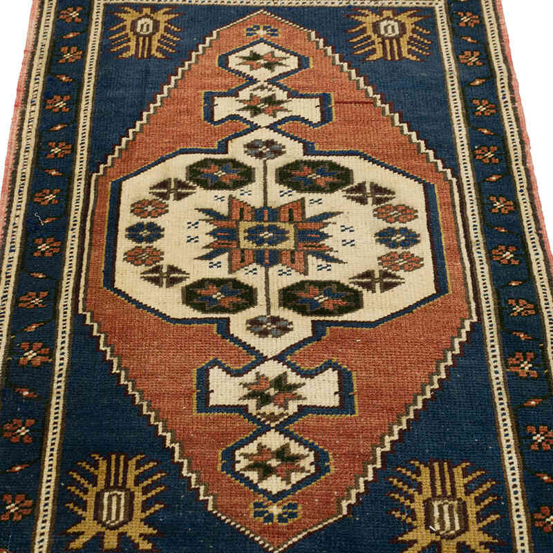 Vintage Turkish Hand-Knotted Rug - 2'  x 3' 4" (24" x 40") - K0079611