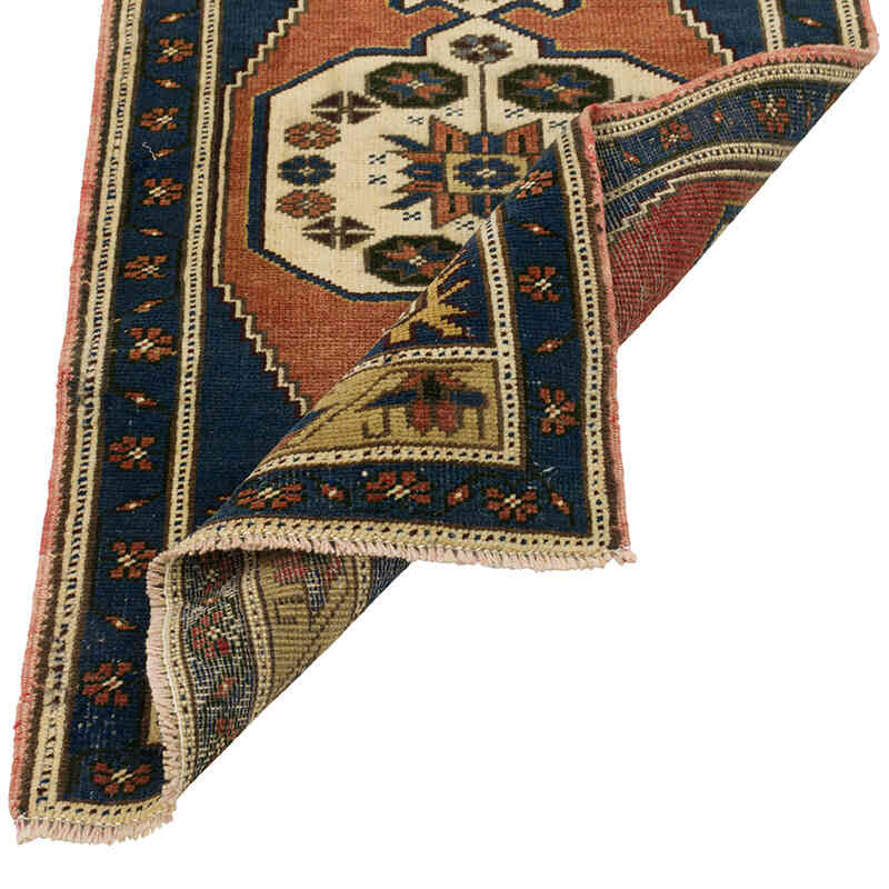 Vintage Turkish Hand-Knotted Rug - 2'  x 3' 4" (24" x 40") - K0079611