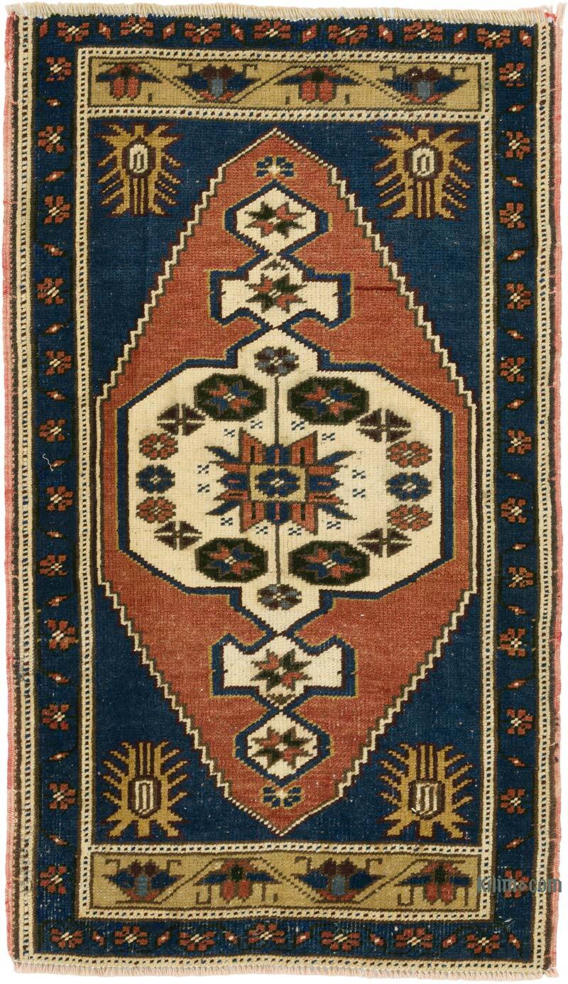 Vintage Turkish Hand-Knotted Rug - 2'  x 3' 4" (24" x 40") - K0079611