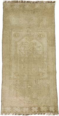 El Dokuma Vintage Halı - 46 cm x 95 cm