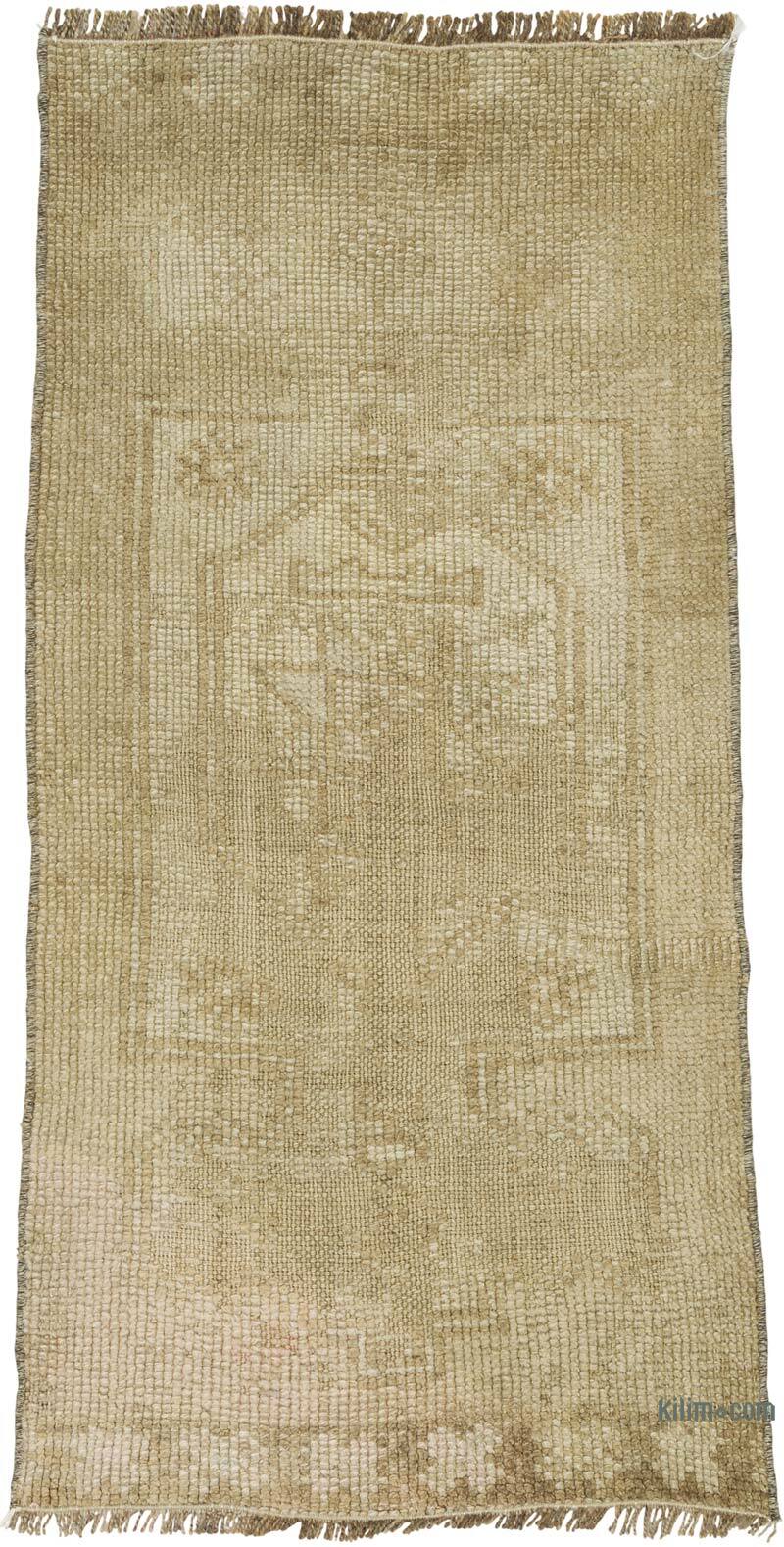 Vintage Turkish Hand-Knotted Rug - 1' 6" x 3' 1" (18" x 37") - K0079615