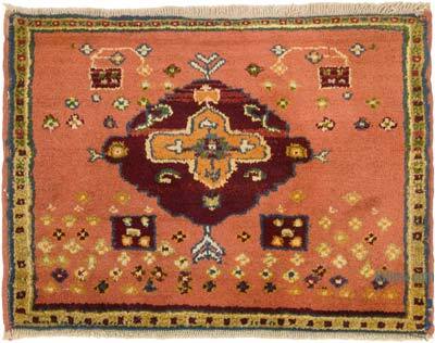 Alfombra Vintage Turca Anudada a Mano - 74 cm x 53 cm