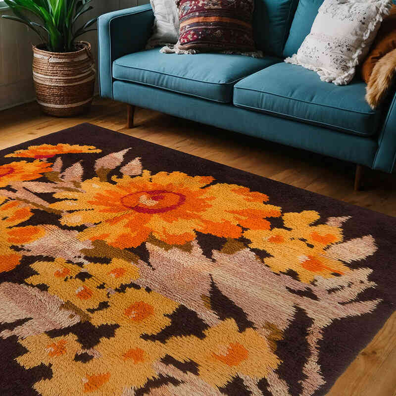 Vintage Anadolu Tülü - 206 cm x 202 cm - K0080071