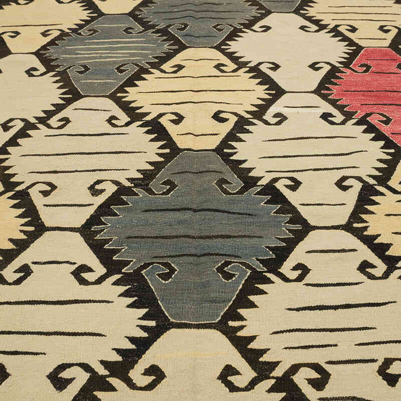 New Handwoven Turkish Kilim Rug - 6' 9" x 9' 9" (81" x 117") - K0080073