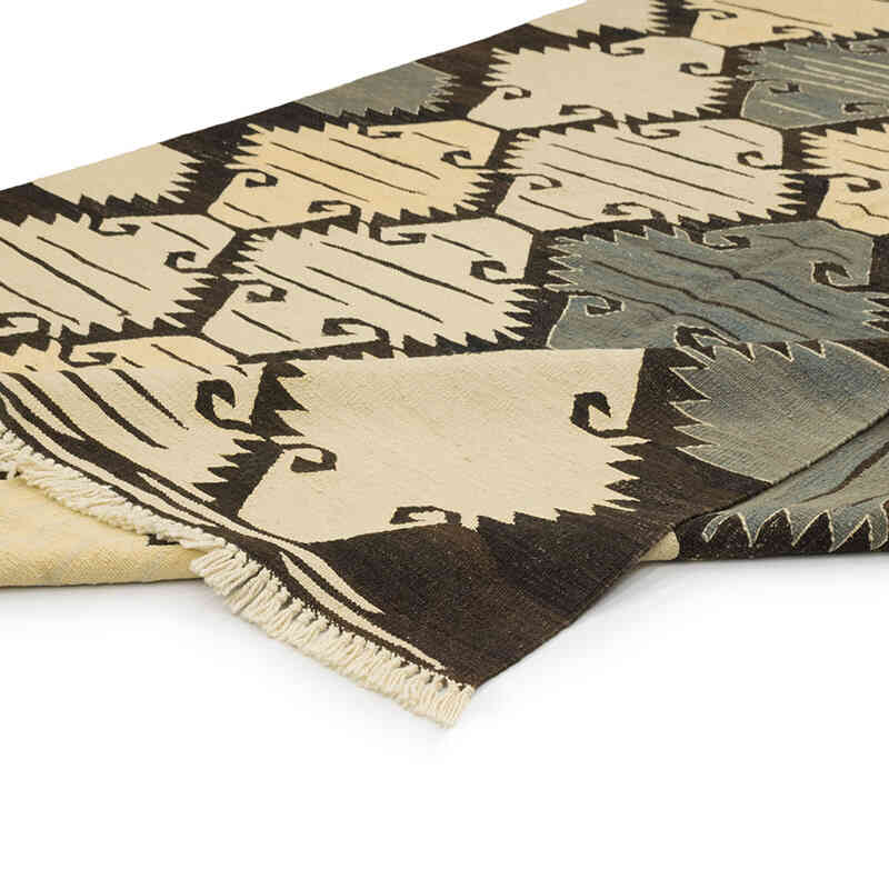 New Handwoven Turkish Kilim Rug - 6' 9" x 9' 9" (81" x 117") - K0080073