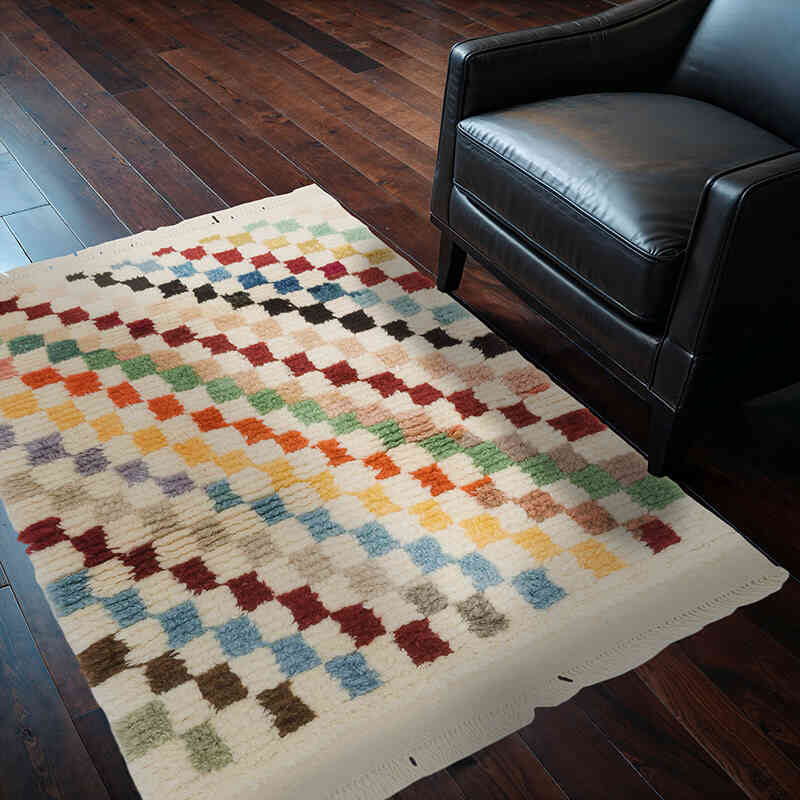 New Turkish Tulu Rug - 3' 6" x 4' 11" (42" x 59") - K0080074