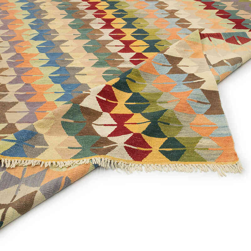 Nueva Alfombra Turca Kilim - 355 cm x 447 cm - K0080076