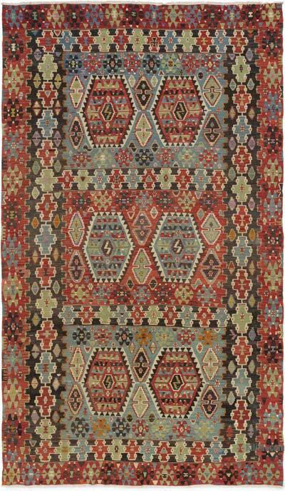 Vintage Esme Kilim Rug - 6' 4" x 10' 10" (76" x 130")
