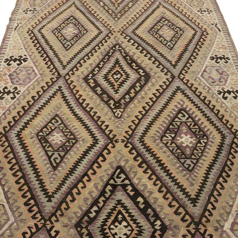 Vintage Fethiye Kilim Rug - 4' 7" x 9' 1" (55" x 109") - K0080078