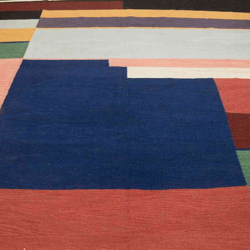 New Handwoven Turkish Kilim Rug - 8' 5" x 11' 6" (101" x 138") - K0080083