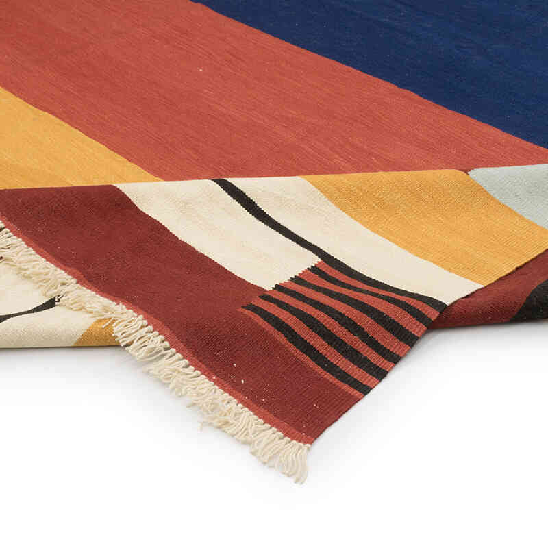 New Handwoven Turkish Kilim Rug - 8' 5" x 11' 6" (101" x 138") - K0080083