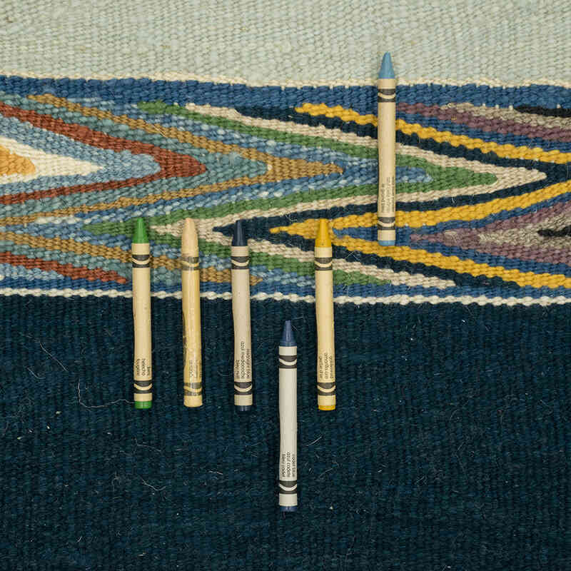 New Handwoven Turkish Kilim Rug - 8' 2" x 11' 1" (98" x 133") - K0080085