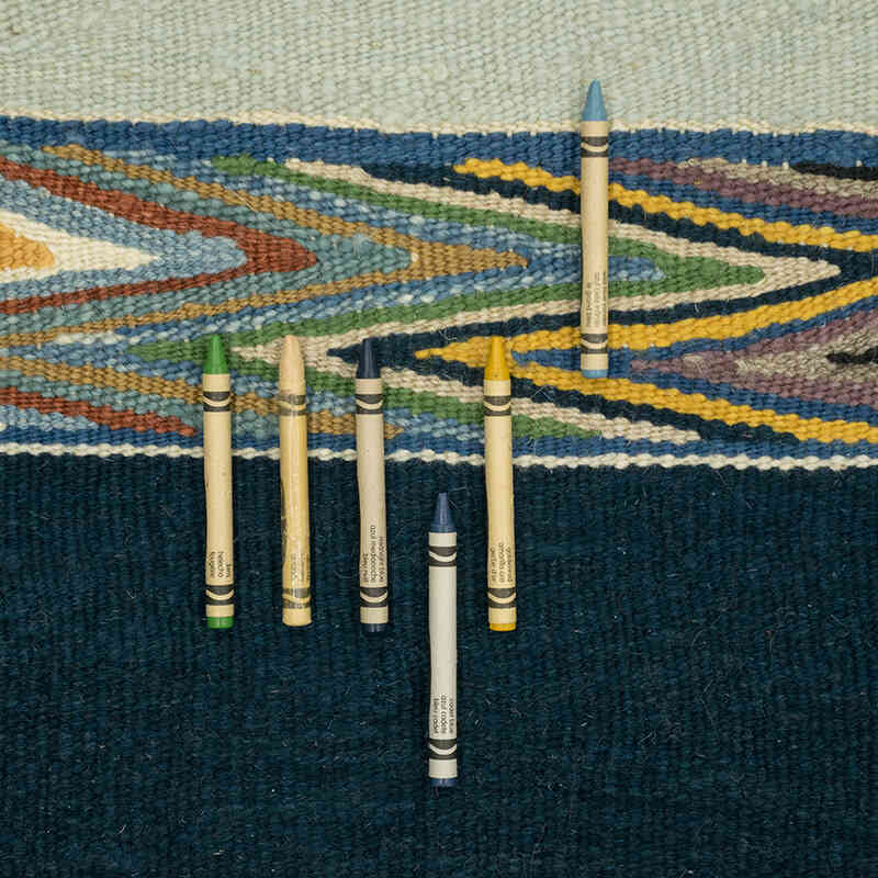 New Handwoven Turkish Kilim Rug - 8' 2" x 11' 1" (98" x 133") - K0080085
