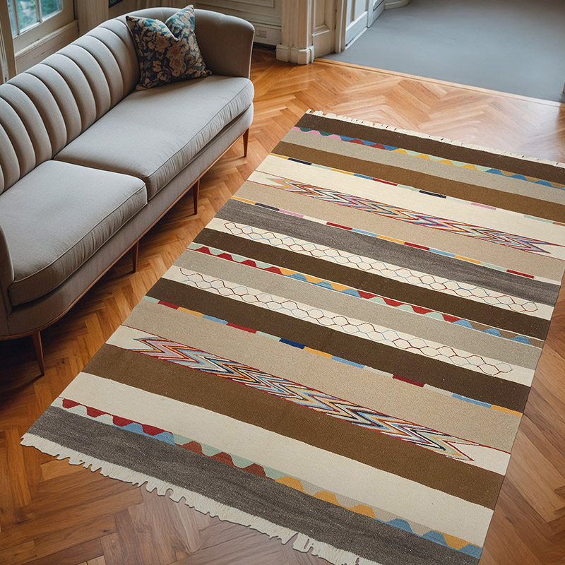 Yeni Kök Boya El Dokuma Kilim - 200 cm x 298 cm - K0080086