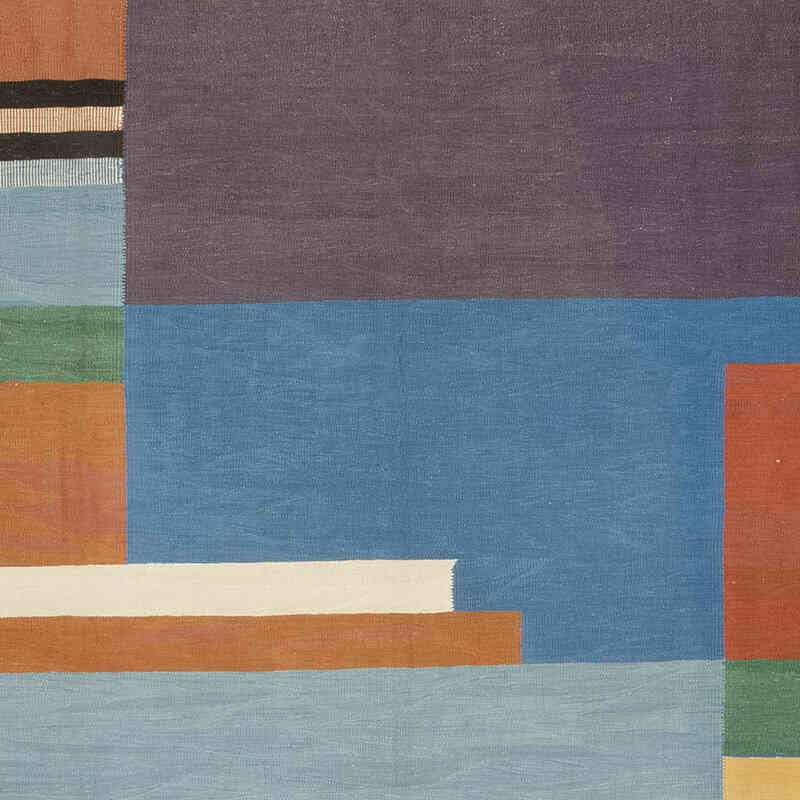 New Handwoven Turkish Kilim Rug - 8' 5" x 10' 10" (101" x 130") - K0080088
