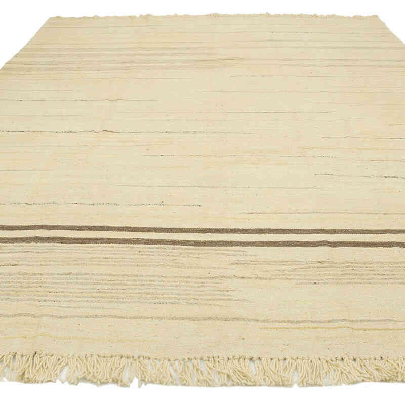 New Handwoven Turkish Kilim Rug - 8' 1" x 11' 2" (97" x 134") - K0080094