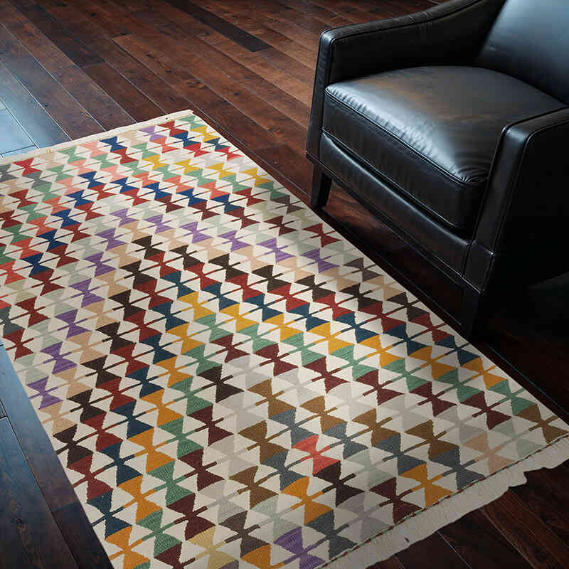Yeni Kök Boya El Dokuma Kilim - 121 cm x 188 cm - K0080095