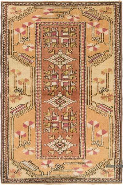 Alfombra Vintage Turca Anudada a Mano - 94 cm x 140 cm