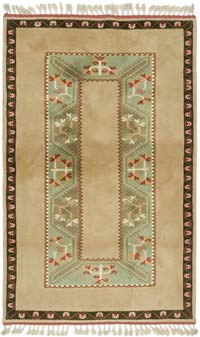 El Dokuma Vintage Halı - 122 cm x 194 cm
