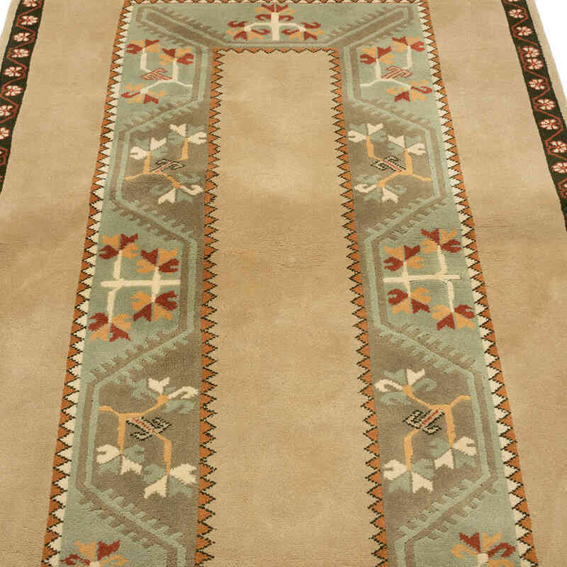 Alfombra Vintage Turca Anudada a Mano - 122 cm x 194 cm - K0080101