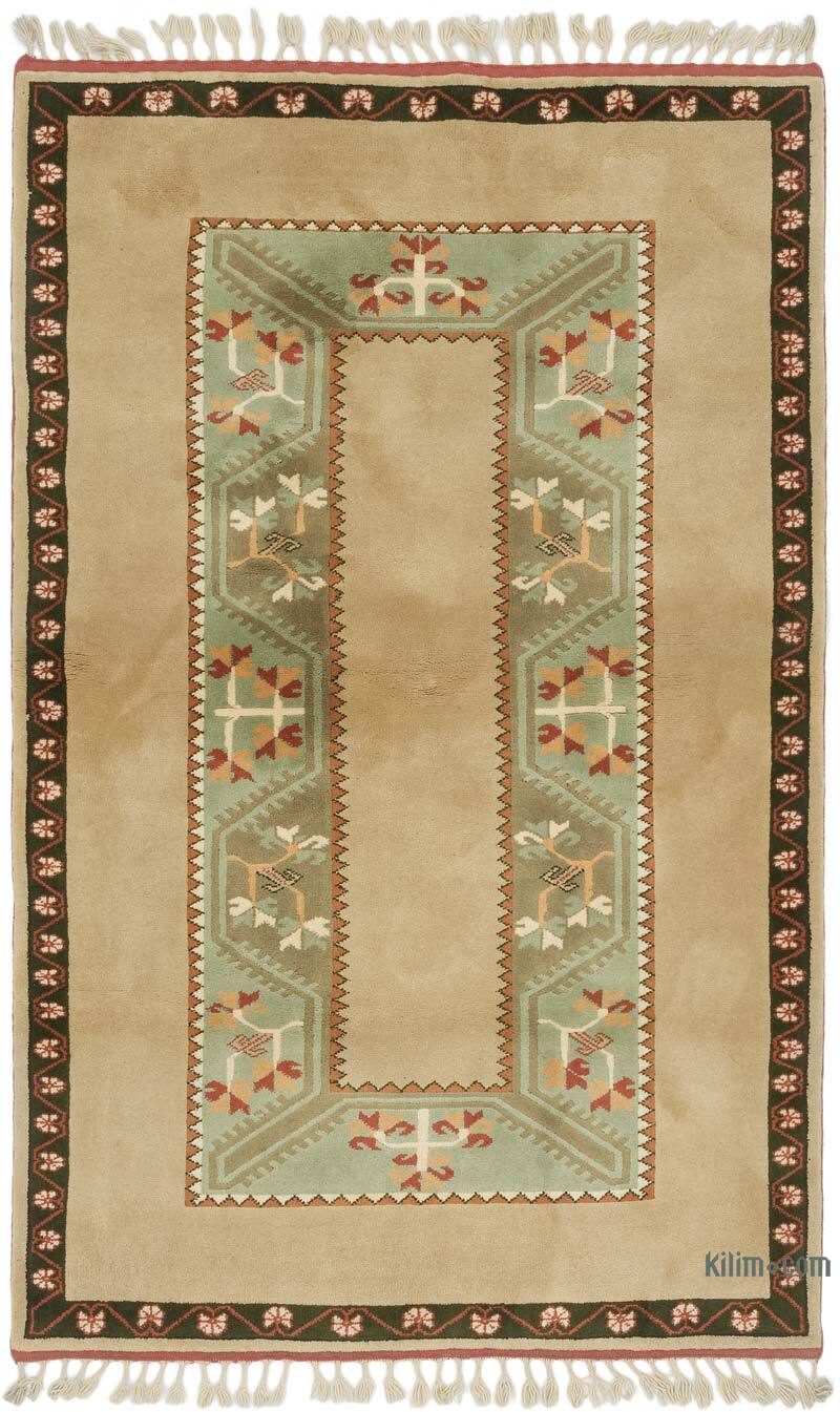 Alfombra Vintage Turca Anudada a Mano - 122 cm x 194 cm - K0080101