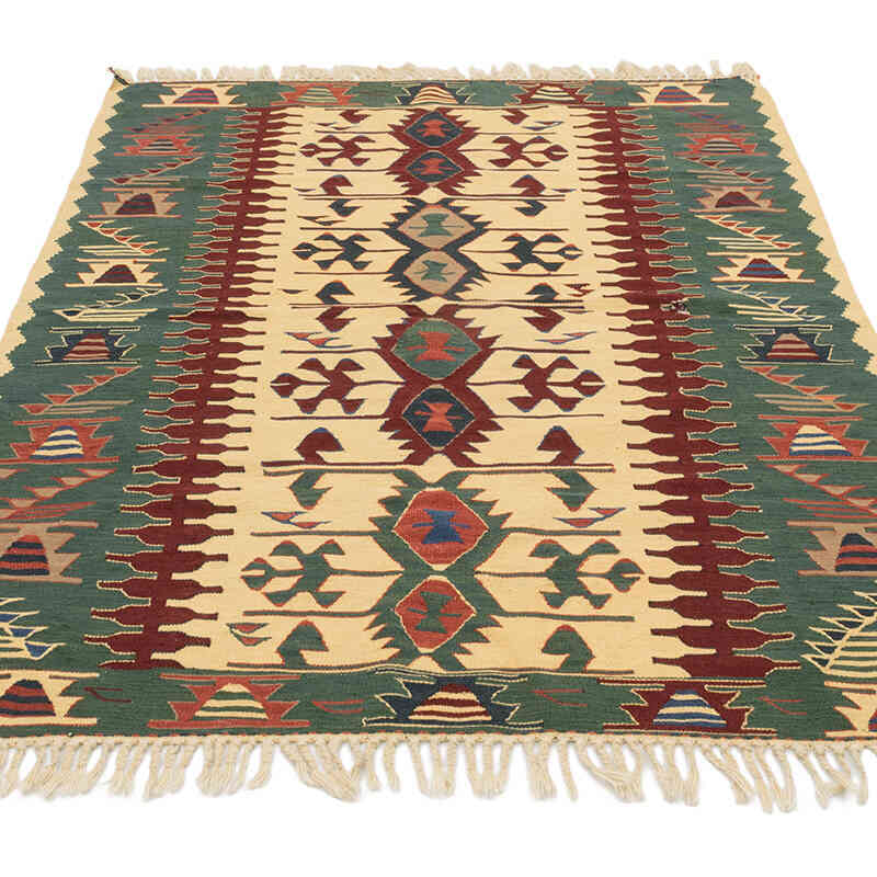 Yeni Kök Boya El Dokuma Kilim - 112 cm x 177 cm - K0080103