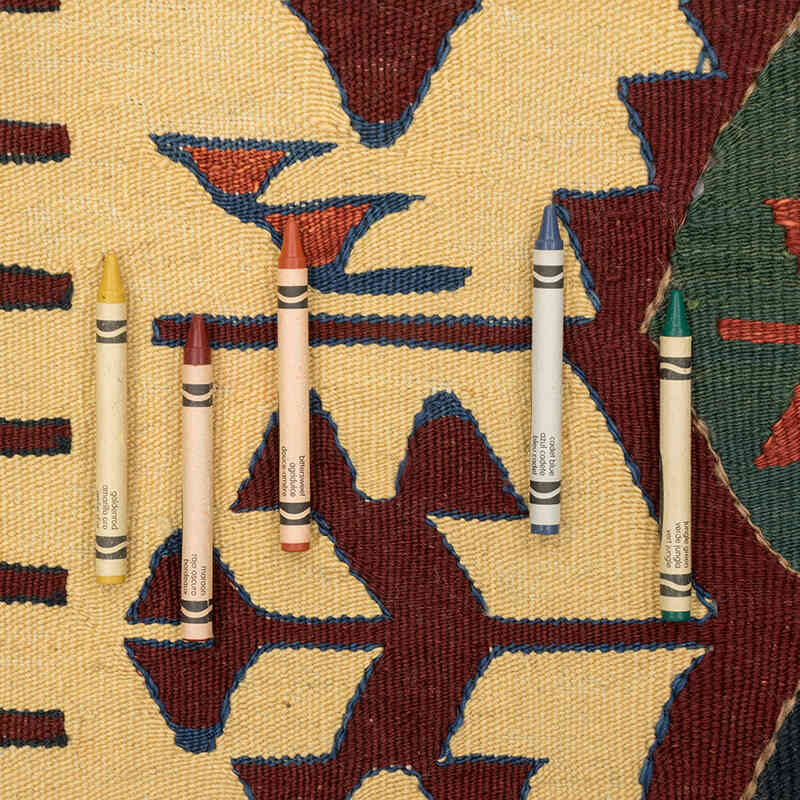 Yeni Kök Boya El Dokuma Kilim - 112 cm x 177 cm - K0080103