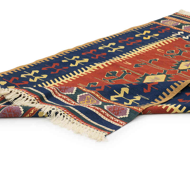 New Handwoven Turkish Kilim Rug - 3' 9" x 5' 9" (45" x 69") - K0080104