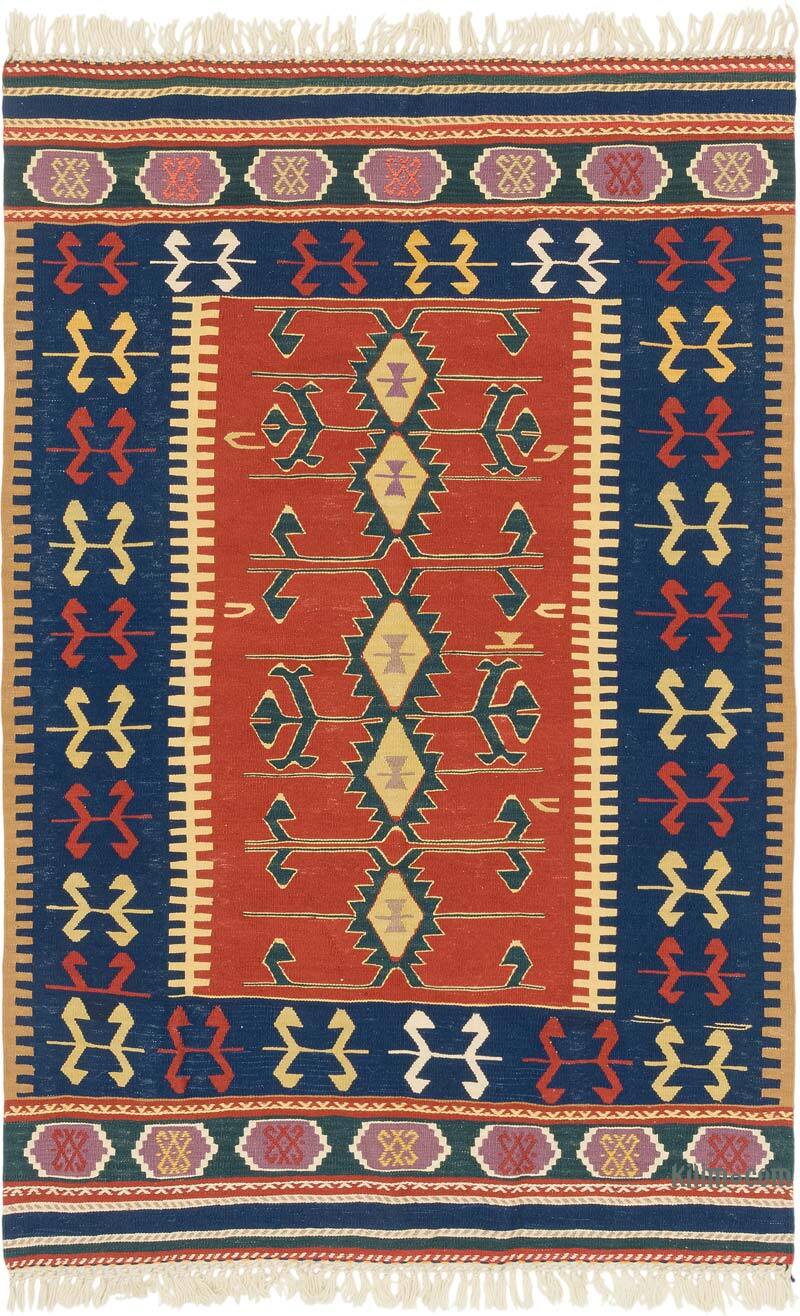 New Handwoven Turkish Kilim Rug - 3' 9" x 5' 9" (45" x 69") - K0080104