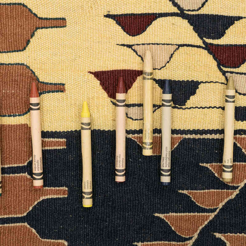 New Handwoven Turkish Kilim Rug - 3' 9" x 5' 7" (45" x 67") - K0080105