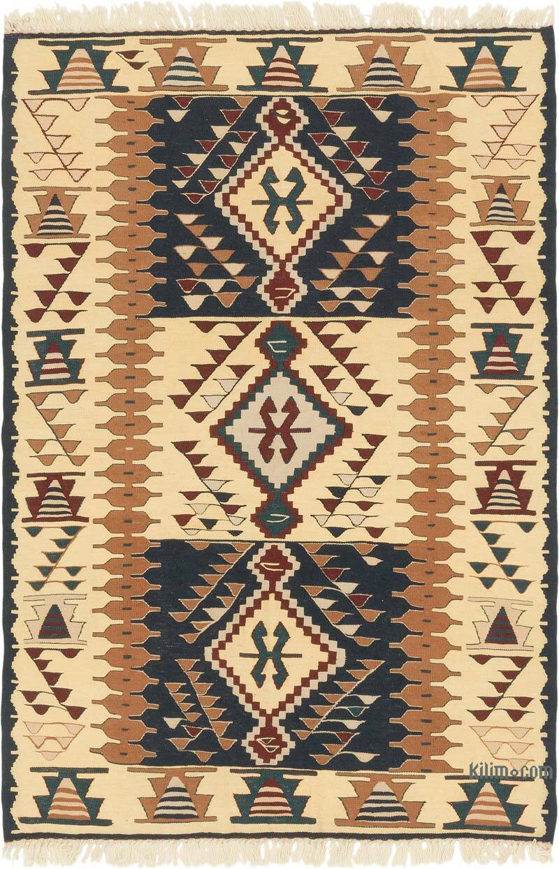 New Handwoven Turkish Kilim Rug - 3' 9" x 5' 7" (45" x 67") - K0080105