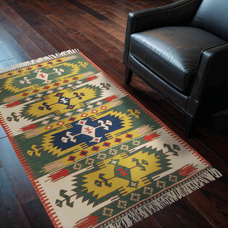 Nueva Alfombra Turca Kilim - 117 cm x 170 cm - K0080106