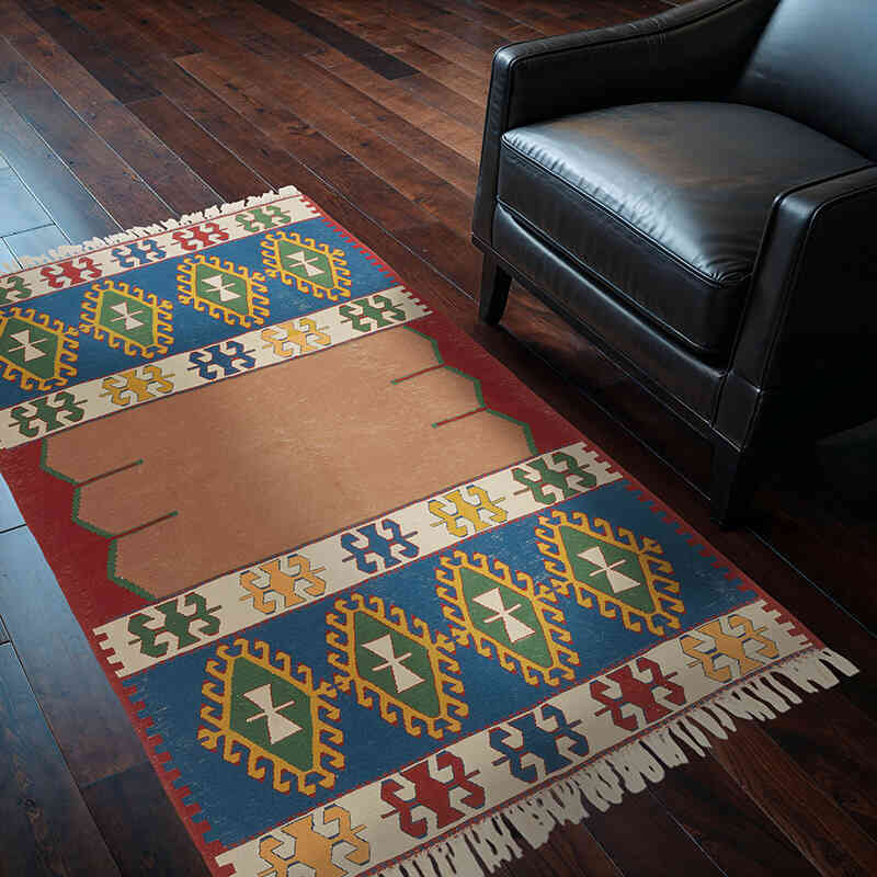 Nueva Alfombra Turca Kilim - 115 cm x 167 cm - K0080107
