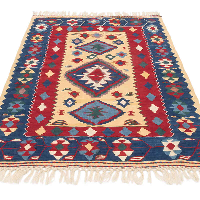 Nueva Alfombra Turca Kilim - 108 cm x 163 cm - K0080109