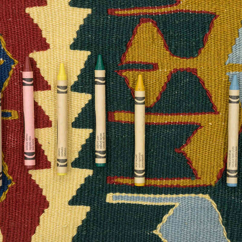New Handwoven Turkish Kilim Rug - 3' 11" x 5' 10" (47" x 70") - K0080116