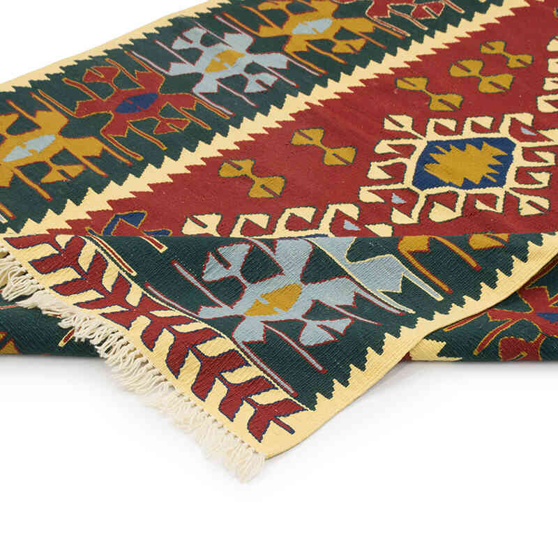 New Handwoven Turkish Kilim Rug - 3' 11" x 5' 10" (47" x 70") - K0080116