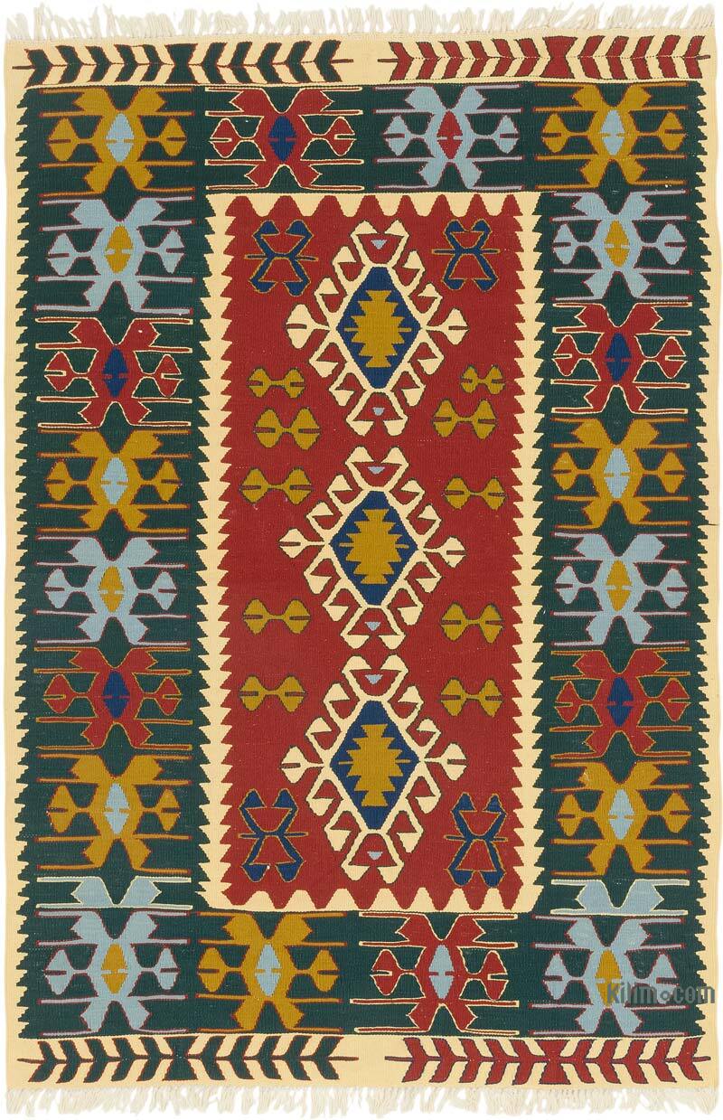 New Handwoven Turkish Kilim Rug - 3' 11" x 5' 10" (47" x 70") - K0080116