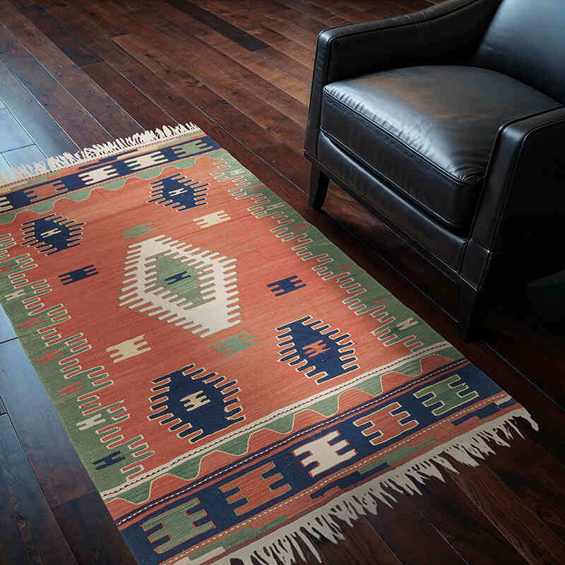 Nueva Alfombra Turca Kilim - 120 cm x 170 cm - K0080117