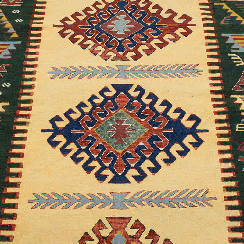 New Handwoven Turkish Kilim Rug - 3' 10" x 5' 9" (46" x 69") - K0080118