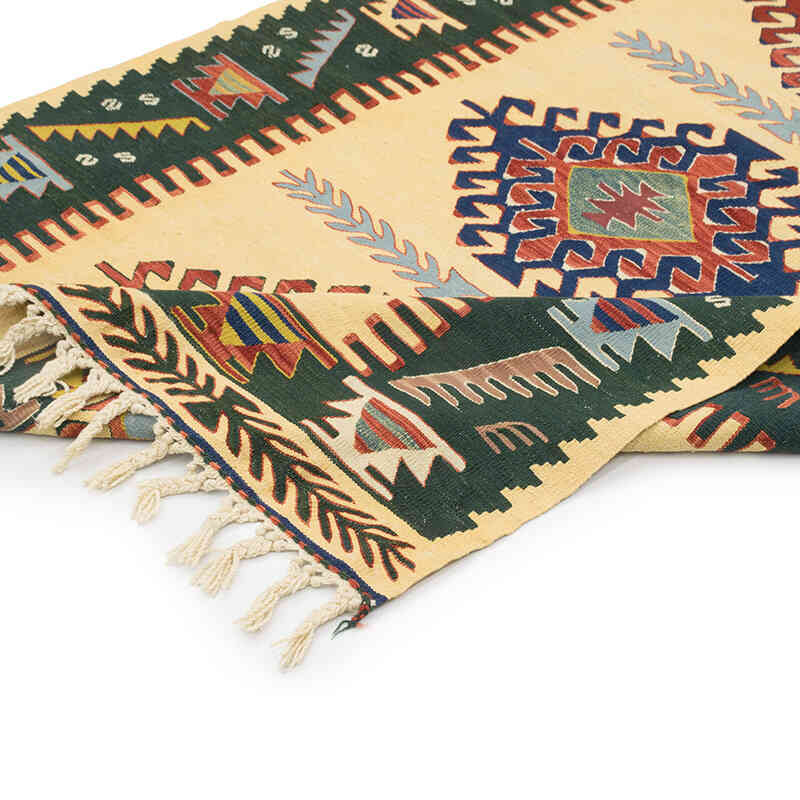 New Handwoven Turkish Kilim Rug - 3' 10" x 5' 9" (46" x 69") - K0080118