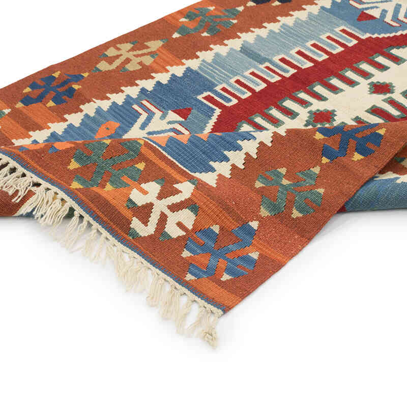 New Handwoven Turkish Kilim Rug - 3' 3" x 5' 7" (39" x 67") - K0080122