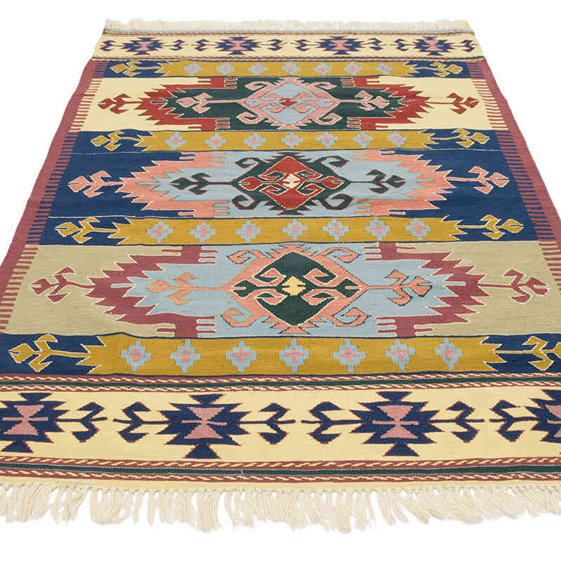 Yeni Kök Boya El Dokuma Kilim - 120 cm x 184 cm - K0080123